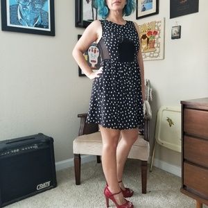 BCBGeneration Fit & Flare Black Dress w/ POCKETS